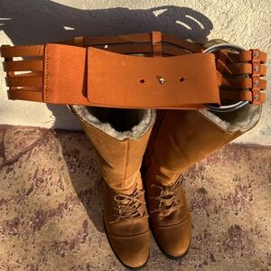 Like New Banana Republic Genuine Leather Belt, Tan, Size XS